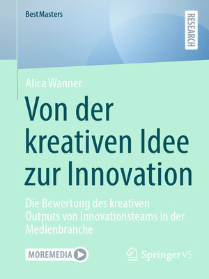 cover image of Von der kreativen Idee zur Innovation